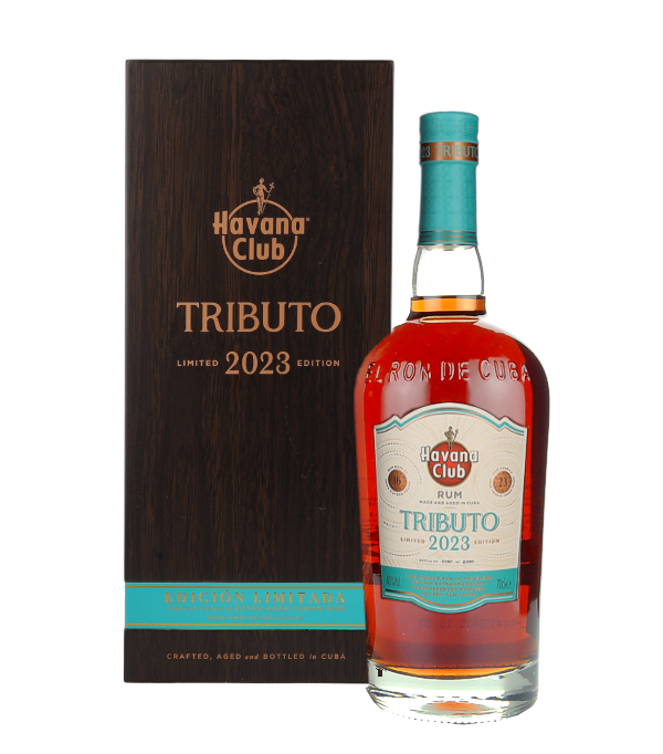 Havana Club TRIBUTO 2023 Ron Puro Cubano Limited Edition, 70 cl, 40 % Vol. (Rum), Kuba, Havana Club TRIBUTO Ron Puro Cubano Limited Edition 2023, der exzellente Rum fr Geniesser und Sammler. Jeder Jahrgang des Tributo ist ein Unikat und reprsentiert eine Auswahl der besten Fsser aus dem Havana Club-Lager. Diese Rumsorten werden sorgfltig ausgewhlt und von Hand vermhlt, um einen einzigartigen und hochwertigen Rum zu schaffen.  Limitiert auf 2.500 Flaschen!     