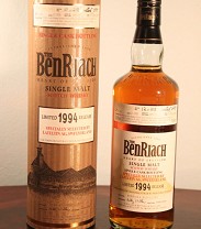Benriach 21 Years Old Single Cask Bottling Limited Release 1994/2015 52.9%vol, 70cl (Whisky)